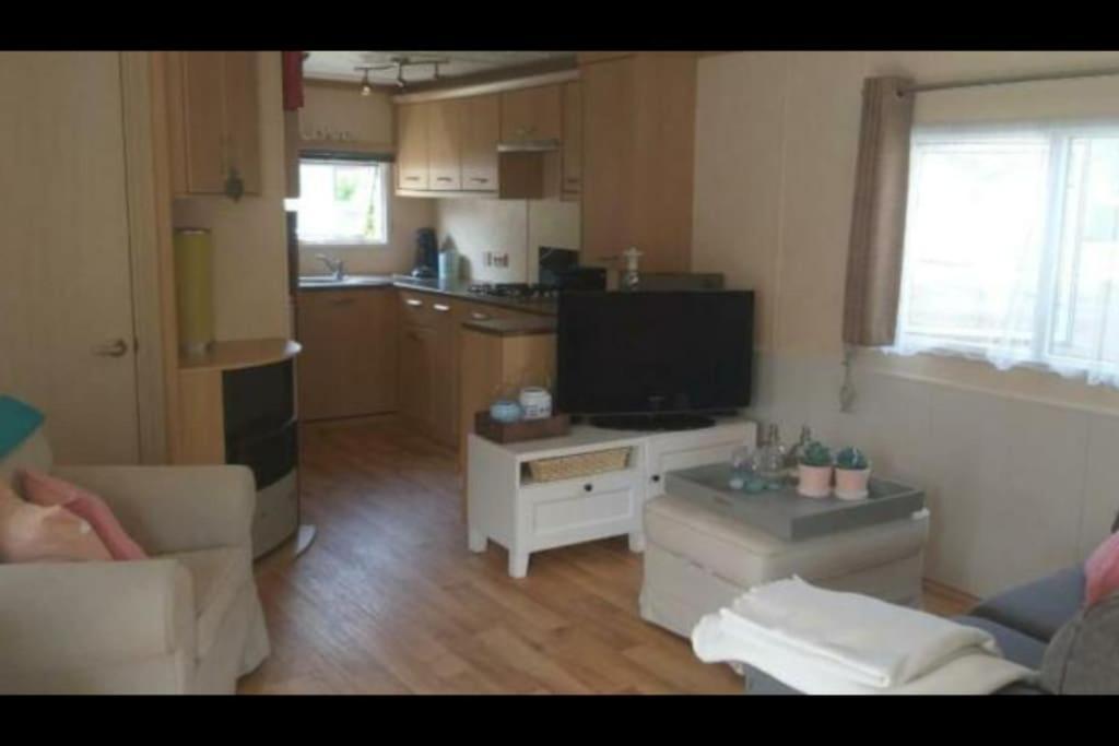 Chalet Te Huur Op *****Camping Terspegelt 4 Personen 埃尔瑟尔 外观 照片